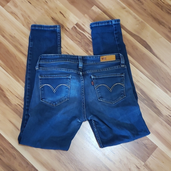 Levi's demi curve medium wash denim blue jeans Size 5S - Picture 2 of 10